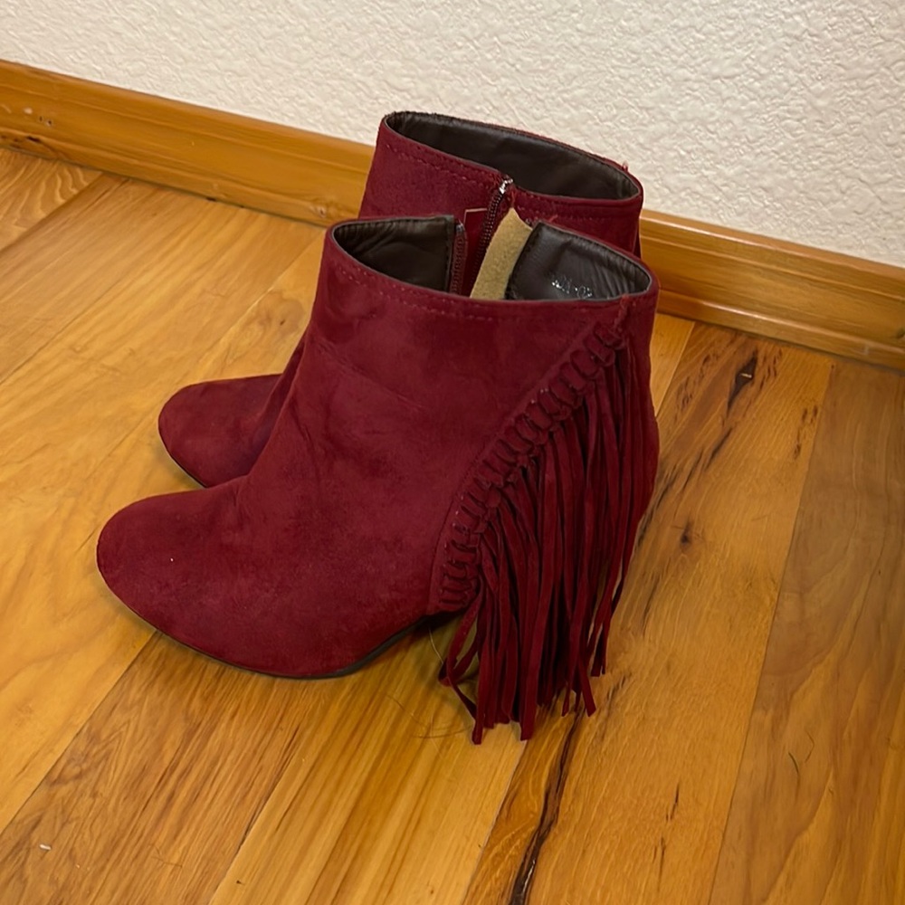 Burgundy Booties